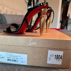 A Pair Of Christian Louboutin - Lipqueeen Shoes In Size 36.5 Or Us Women’s Size 6.5. Only Worn Once In Vegas By My Wife And They Hurt Her Feet So Never Wore Again. These Are In Like-New Condition With A Few Walking Scratches On The Bottoms From Walking. Louboutin Shoes, My Wife, Christian Louboutin Shoes, Shoes Women Heels, Christian Louboutin, Shoes Heels, Walking, Like New, Size 6