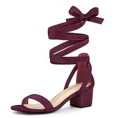 With the lace up sandals cross your ankle in your shoe collection, you will never be without the perfect date night shoes!Lace Up Sandals.Chunky Heel.Open Toe.Vamp: Faux Suede; Outsole: Rubber; Heel: ABS. Size: 9.5. Color: burgundy. Gender: female. Age Group: adult. Pattern: Solid. Date Night Shoes, Lace Up Sandal Heels, Night Shoes, Burgundy Heels, Womens Chunky Heels, Block Heel Shoes, Chunky Heels Sandals, Low Block Heels, Lace Up Sandals