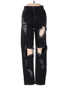 Vibram Jeans Size: 24 Black Bottoms - used. 99% COTTON, 1% LYCRA, Distressed Wash, Graphic, Regular, Mid/Reg Rise | Vibram Jeans - Mid/Reg Rise: Black Bottoms - Size 24 Ripped Jeans Black, Pastel Goth Outfits, Grunge Jeans, Black Ripped Jeans, Goth Outfits, Really Cute Outfits, Plus Size Jeans, Black Bottoms, Clothing Ideas