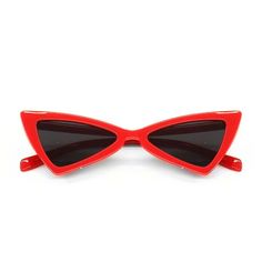 Add an extra touch of vintage style to your look with the Point Blank Triangle Retro Sunglasses. Constructed of durable red plastic, these classic cat eye frames provide 100% UVA/UVB protection with their flat lenses. Step out in style with these timeless frames. Triangle Sunglasses, Classic Cat Eye, Point Blank, Eye Frames, Cool Sunglasses, Cat Eye Frames, Retro Sunglasses, Black Sunglasses, Eyewear Sunglasses