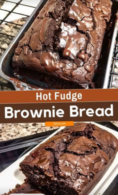 Brownie Bread Recipe, Easy Hot Fudge, Brownie Bread, Fudge Brownie, Low Carb Dessert, Chocolate Bread, Fudge Brownies, Chocolate Craving