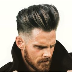 Pomade Hairstyle Men, Mens Pomade, Modern Pompadour, High Fade, Hair Pomade, High Expectations, Beard Life, Stockholm Sweden, Pompadour