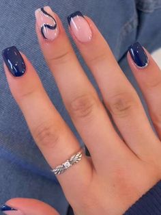 Nail Art Square Nails, Hawaii Nails, Unghie Sfumate, Colorful Nails, Nails Aesthetic, Summery Nails, Her Nails, Casual Nails