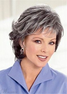 Women Gray White Hair With Black Mixed Short Wigs with Bangs for Mom Natural Wig | eBay Good Hairstyle, Hair Details, Grey White Hair, Natural Wigs, Short Wigs, Wigs With Bangs, Wig Cap, Hair Wig, Natural Look