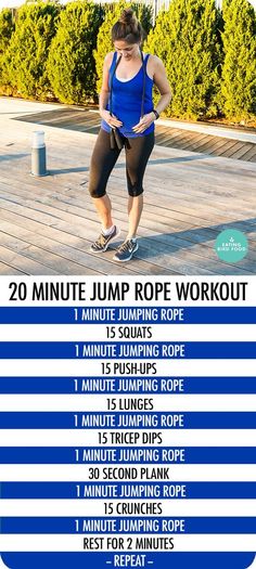 Rope Workout, 20 Minute Workout, Fitness Transformation, Health Risks, Jump Rope, Hiit Workout, Cardio Workout