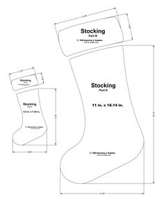 the stocking pattern is shown with measurements