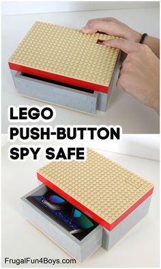 lego push - button spy safe with instructions to make it easy and fun for kids