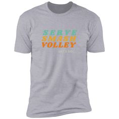 "Serve, Smash, Volly" Men's Cotton Tennis T-Shirt – Rallies and Rackets Tennis Artwork, Tennis Bags