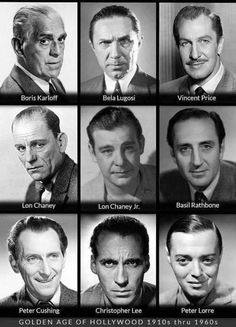 an old black and white photo of men from the golden age of hollywood, 1950 - 1970