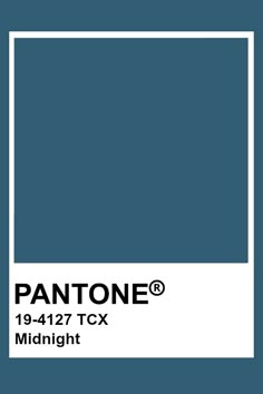 the pantone color is midnight blue