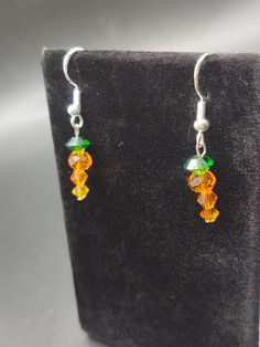 Handcrafted Sterling Silver Swavorski (Fire) Crystal Carrot Earrings Whether it's a carat or a couple carrots this gift is sure to make anyone smile this Easter.  ☺️🥕 Orange Pierced Earrings As Gift, Carrot Earrings, Fire Crystal, Jewelry Ideas, Eden, Diy Jewelry, Jewelry Earrings Dangle, A Couple, Carrots