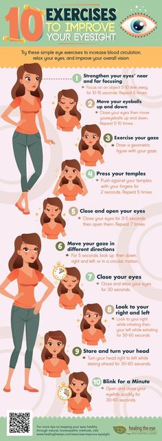 10 Exercises to Improve Your Eyesight | Try these simple eye exercises to increase blood circulation, relax your eyes, and improve your overall vision. How To Increase Eye Sight, Food To Increase Eye Sight, How To Relax Your Eyes, Food Good For Eyesight, Eye Care Vision, Blood Circulation Exercises, Eye Vision Improvement, Eyes Exercise, Vision Training