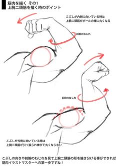 how to draw the arm and shoulder muscles in anime style, step by step instructions