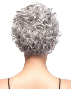 Morgan | Synthetic Wig by It's a Wig in TM44, Synthetic Hair, Short Women's Wigs | Best Wig Outlet Short Permed Hair, Wig Outlet, Best Wig Outlet, Short Silver Hair, Medium Short Hair