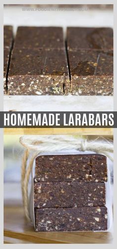 homemade lavabars made with chocolate and sea salt