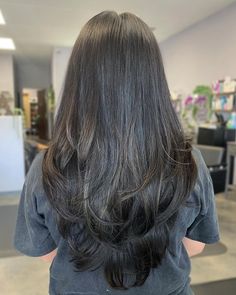 Waist Length Straight Layers U Shape Haircut, Long Haircut Ideas, Shape Haircut, Layered Hair Cuts, Long Length Haircuts, Straight Layers, V Cut Hair, Haircut Ideas Trendy, Back To School Hairstyle