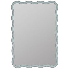 a mirror that is in the shape of a frame with an oval border on it