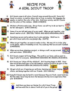 recipe for a girl scout troop