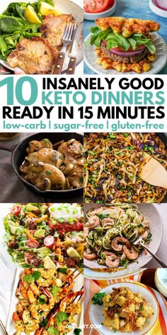 the top ten meals that are ready in 15 minutes or less to eat for dinner