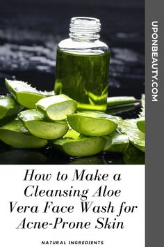 Diy Face Cleanser, Face Wash Recipe, Aloe Vera Face Wash, Homemade Face Wash, Diy Face Wash, Aloe Vera Face, Aloe On Face, Aloe Vera For Face, Natural Face Wash