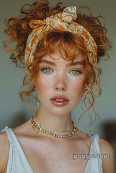 Easy Hairstyles for Medium Hair | Simple Yet Stunning Looks (#126) Curly Red Head, Cap Hairstyles, Easy Hairstyles For Medium Hair, Copper Hair Color, Strawberry Blonde Hair, Professional Stylist, Curly Girl Hairstyles, Trendy Hair Color, Copper Hair