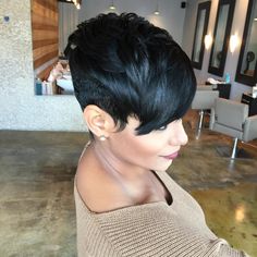 398 Likes, 13 Comments - Patrice hector (@patricehector) on Instagram: “The day after ✂️ So damn  I ❤️ my clients selfie @callmehairdini_ Thanks @thecutlife…” Short Hair Cuts Styles, Easy Short Hairstyles, Sassy Hairstyles, Beautiful Short Hair, Short Hair Dont Care, Pixie Undercut, Black Hair Short, Cute Short Hair