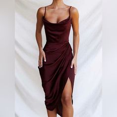 Backless Sundress, Corset Midi Dress, Party Kleidung, Sleeveless Bodycon Dress, Fashion Female, Split Dress, Dress Satin, Dresses Party, Party Wear Dresses