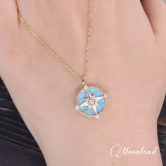 Opal Pendant North Star Compass Necklace Yellow Gold - Etsy Galaxy Clothes, Fantasy Jewelry Magic, Shiny Rings, Irish Jewelry, Compass Necklace, Magical Jewelry, Jewelry Workshop, Personalized Pendant, Star Jewelry