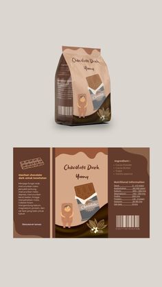 the packaging design for chocolate milk