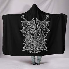 Viking Hooded Blanket Norse God Odin Wolfs Swords PL082 available in T-shirt, hoodie, tank top, longsleeve, multi color and size S M L XL XXL 3XL 4XL 5XL. Shipping from the US. Easy 30 day return policy - Shop now! 6.1-ounce, 100% cotton .Double-needle neck, sleeves and hem; Roomy Unisex Fit. Ash is 99% cotton, 1% poly; Sport Grey is 90% cotton, 10% poly; Dark Heather is 50% cotton, 50% polyester .Decoration type: Digital Print. Made by Gildan Viking Blanket, Odin God, Butterfly Mandala, Style Goals, Viking Style, Print 3d, Style Hoodie, Hooded Blanket, Tattoo Style