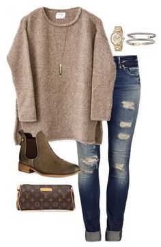 Mode Casual, Casual Winter Outfits, Winter Sweaters, Sweater Fashion, Ripped Jeans