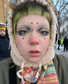 Maximalist Makeup, Artsy Makeup, Makeup Tut, Makeup Tattoos, Fantasy Makeup, Makeup Eyeliner