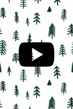 a video screen with trees on it, and the words youtube written in black ink