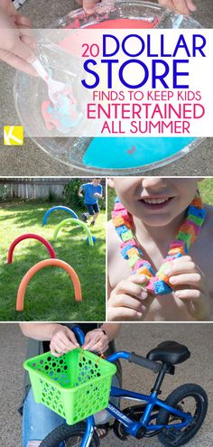 Party Crafts For Kids, Dollar Tree Toys, Backyard Kids Party, Summer Outdoor Games, Summer Activities For Toddlers, Dollar Store Finds, Party Activities Kids, Easy Diys, Summer Fun For Kids