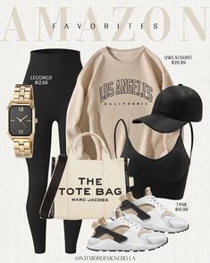 Workout Outfits Winter, Casual Travel Outfit, Easy Girl, Amazon Fashion Finds, Outfit Casual, Outfits With Leggings