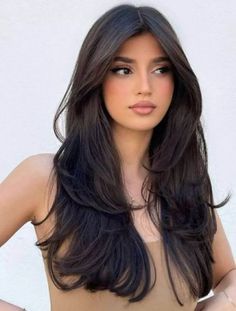 Cortes de Cabelo Borboleta Butterfly Haircut Long Dark Hair, Haircuts Straight Hair, Long Layered Hair