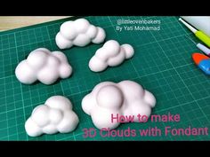 how to make 3d clouds with fondant