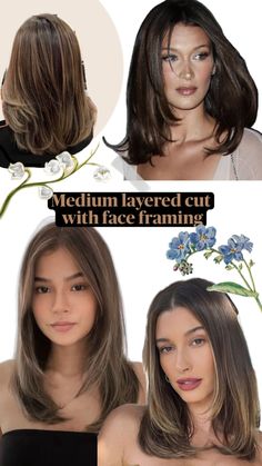 90s Layered Blowout Hair Medium, Long Bob On Wavy Hair, Basic Layered Haircut, Haircut Style Ideas, Mid Length Haircut For Oval Face, Mid Length U Shaped Haircut, Chic Medium Haircut, News Anchor Hair, Coller Bone Length Hairstyles Straight