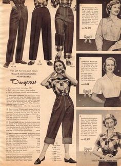 1950s Fashion Women, 1950s Women, Sears Catalog, 1950s Outfits, Fifties Fashion, 20th Century Fashion, Fashion 1950s, Old Fashion