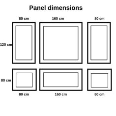 an image of panel dimensionss