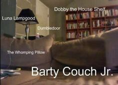 an image of a couch with the words party couch jr on it's side