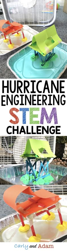 This hurricane STEM activity is the perfect activity for learning about hurricanes and hurricane safety. Students construct a building that can withstand a hurricane simulation. Fall Stem Activities, Stem Club, Weather Activity, Stem Classes, Steam Ideas, Stem Lesson, Stem Ideas, Stem Challenge, Stem Activity