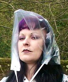 Rain bonnet. Clear Raincoat, Hair Bonnet, The Old Days, Head Scarf