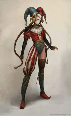 an image of a woman dressed as a pirate with her arms outstretched and legs crossed