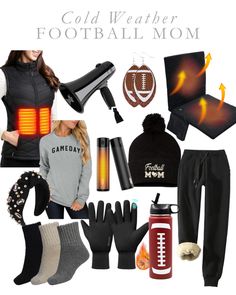 Football Mom Apparel, Cold Weather Football Outfit, Football Mom Accessories, Football Mum Outfit, Winter Sports Mom Outfit, Cold Sports Game Outfit, Mom Sports Day Outfits