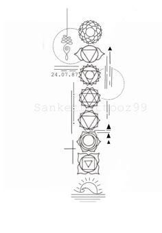 an image of a line drawing with different shapes and sizes