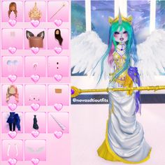 VIP and custom makeup gamepasses required  #dti #mlp Detailed Dti Outfits, Mlp Dress To Impress, My Little Pony Dress To Impress, Vip Dress, Gold Makeup Looks, Mlp Oc, Custom Makeup