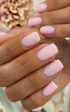 Milky pink color Milky Pink Nails, Pink Nails Opi, Soft Pink Nails, Kutek Disney, Milky Pink, Unghie Nail Art, Baby Pink Nails, Milky Nails, Dreamy Aesthetic