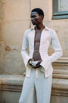 Grace Wales Bonner, Ludovic De Saint Sernin, Vogue France, Men Stylish Dress, La Fashion Week, Spring Aesthetic, Menswear Fashion