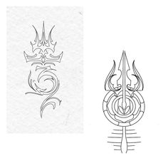 an image of two different designs on paper